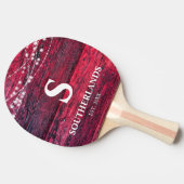 Raquette De Ping Pong Famille Rustique Red Bois Lights (Côté)