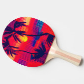 Raquette De Ping Pong Fantaisie d'évasion tropicale (Côté)