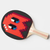 Raquette De Ping Pong fantôme red pixel art fanart PacMan  (Côté)