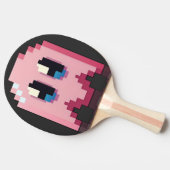 Raquette De Ping Pong fantôme rose pixel art fanart PacMan  (Côté)