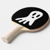 Raquette De Ping Pong Fantômes d'Halloween foncé (Devant Angle)