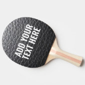 RAQUETTE DE PING PONG  FAUX LEATHER PING PONG PADDLE ADD YOUR TEXT  (Côté)