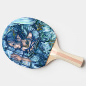 Raquette De Ping Pong Fée de givre vue d'un hiver saphir (Côté)
