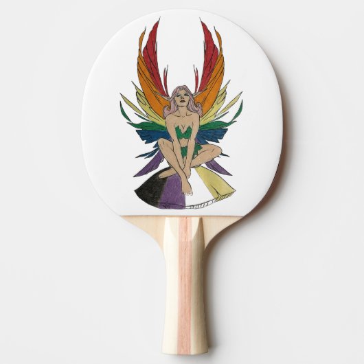 Raquette De Ping Pong Fée non-binaire (Devant)