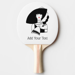 Raquette De Ping Pong Femme Art Déco En Gros Gants Casquettes RL