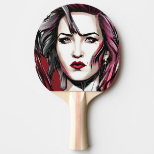 Raquette De Ping Pong Femme sanglante