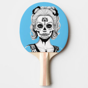 RAQUETTE DE PING PONG FEMME SKULLHEAD