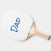 Raquette De Ping Pong Fête des pères papa bleu simple (Côté)