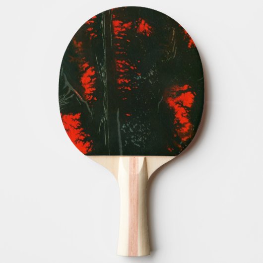 Raquette De Ping Pong "Feu de marais #1" Pagaie Abstraite Ping Pong (Devant)