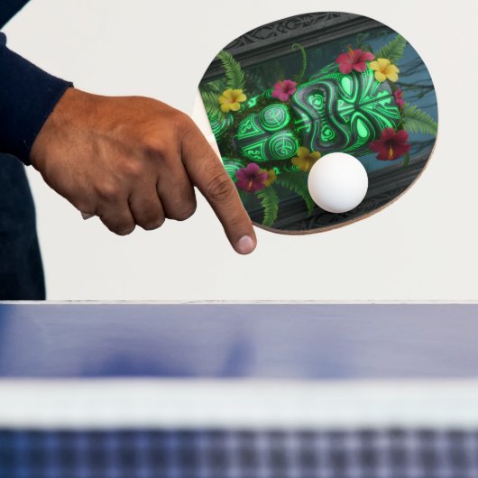 Raquette De Ping Pong Feu et Tiki de Terre (Insitu)