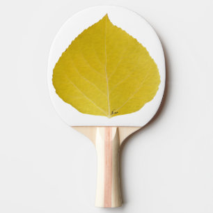 Raquette De Ping Pong Feuille d'Aspen jaune #5
