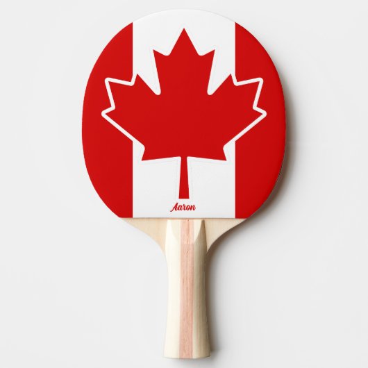 Raquette De Ping Pong Feuille d'érable du Canada (Devant)
