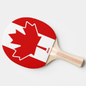 Raquette De Ping Pong Feuille d'érable du Canada (Côté)