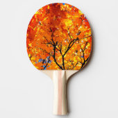Raquette De Ping Pong Feuille orange (Dos)