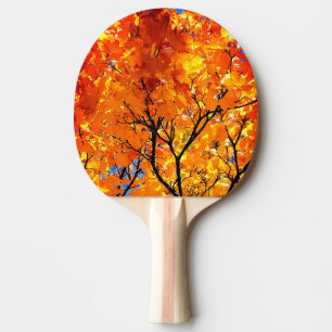 Raquette De Ping Pong Feuille orange