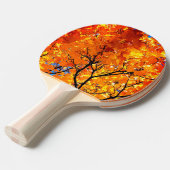 Raquette De Ping Pong Feuille orange (Devant Angle)