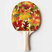 Raquette De Ping Pong Feuilles automnales d'automne (Devant)