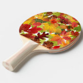 Raquette De Ping Pong Feuilles automnales d'automne (Devant Angle)