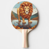 Raquette De Ping Pong Feuilles d'automne Lion mâle (Devant)