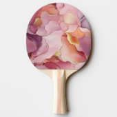 Raquette De Ping Pong Feuilles d'or rose (Dos)