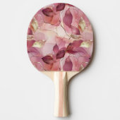 Raquette De Ping Pong Feuilles d'or rose (Devant)
