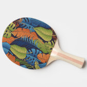 Raquette De Ping Pong Feuilles tropicaux, motif sans couture fleurie. (Côté)