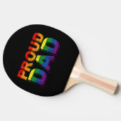 Raquette De Ping Pong Fier papa LGBT Gay pride papa (Côté)