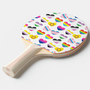 Raquette De Ping Pong Fierté Coeurs Ping Pong Paddle