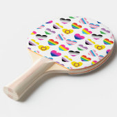 Raquette De Ping Pong Fierté Coeurs Ping Pong Paddle (Devant Angle)