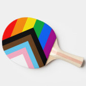 Raquette De Ping Pong Fierté de progrès LGBTQ+ (Côté)