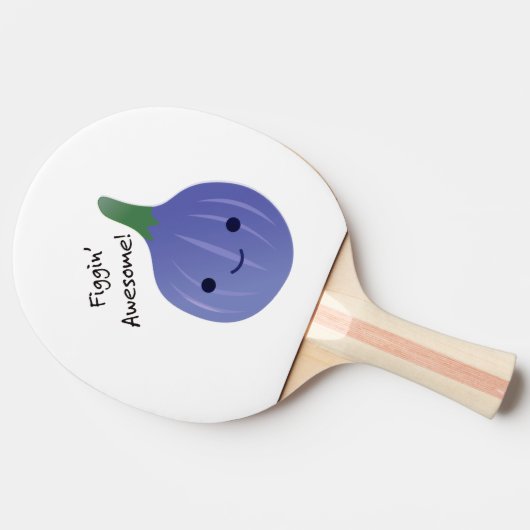 Raquette De Ping Pong figue Awesome Fig Pun (Côté)