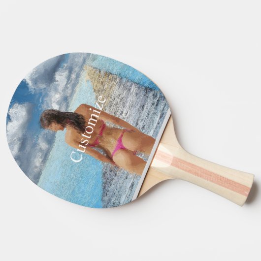 Raquette De Ping Pong Fille Bikini Thunder_Cove (Côté)