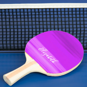 Raquette De Ping Pong fille de nom rose violet