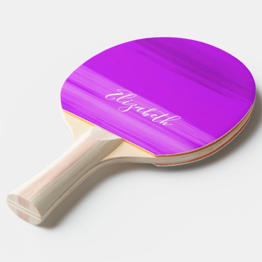 Raquette De Ping Pong fille de nom rose violet (Devant Angle)