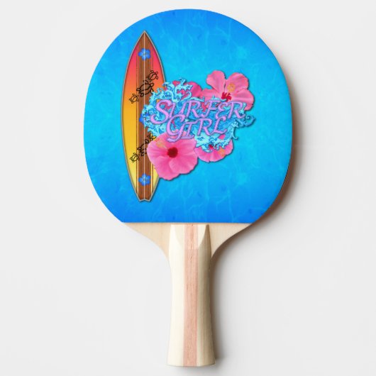 Raquette De Ping Pong Fille de surfer (Devant)