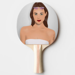 RAQUETTE DE PING PONG FILLE D'ÉTÉ