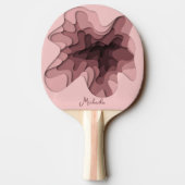 Raquette De Ping Pong Fille rose moderne personnalisée (Dos)