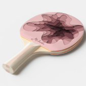Raquette De Ping Pong Fille rose moderne personnalisée (Devant Angle)