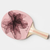 Raquette De Ping Pong Fille rose moderne personnalisée (Côté)