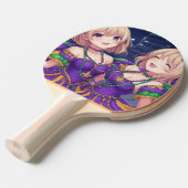 Raquette De Ping Pong Filles d'anime Mardi Gras (Devant Angle)