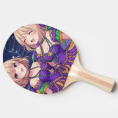 Raquette De Ping Pong Filles d'anime Mardi Gras (Côté)