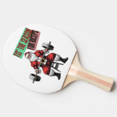 Raquette De Ping Pong Fitness amusant Noël Bicep Curls Barbell Père Noël (Côté)