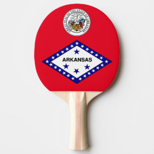 Raquette De Ping Pong Flag de l'Arkansas