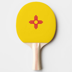 Raquette De Ping Pong Flag du Nouveau-Mexique