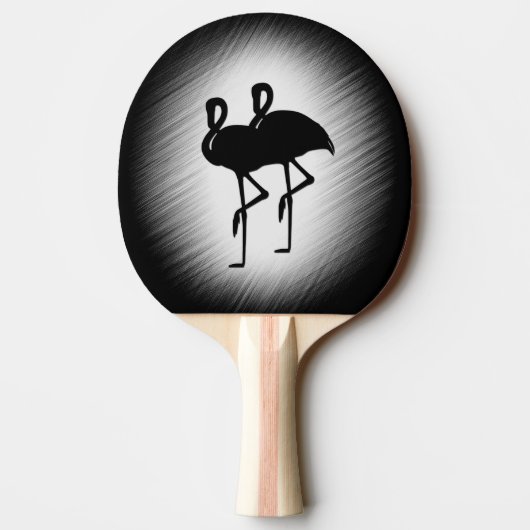 Raquette De Ping Pong Flamant rose noir et blanc (Dos)
