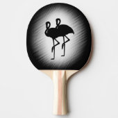 Raquette De Ping Pong Flamant rose noir et blanc (Devant)