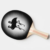 Raquette De Ping Pong Flamant rose noir et blanc (Côté)