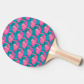 Raquette De Ping Pong Flamants roses de néon (Côté)