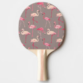 Raquette De Ping Pong Flamants roses rétro (Devant)