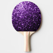 Raquette De Ping Pong Flamme de parties scintillant foncé violet brillan (Devant)